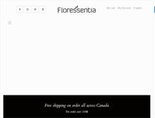 Tablet Screenshot of floressentia.com